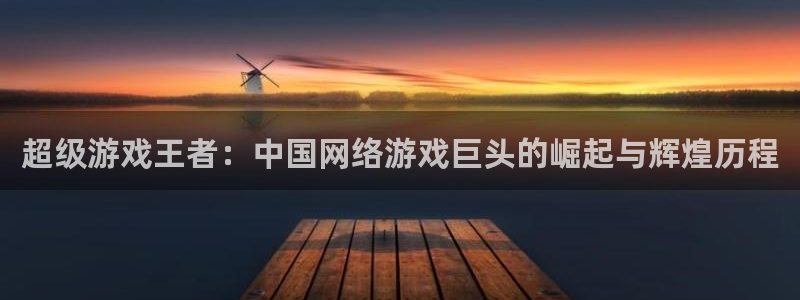 pp电子工坊：超级游戏王者：中国网络游戏巨头的崛起与辉煌历程